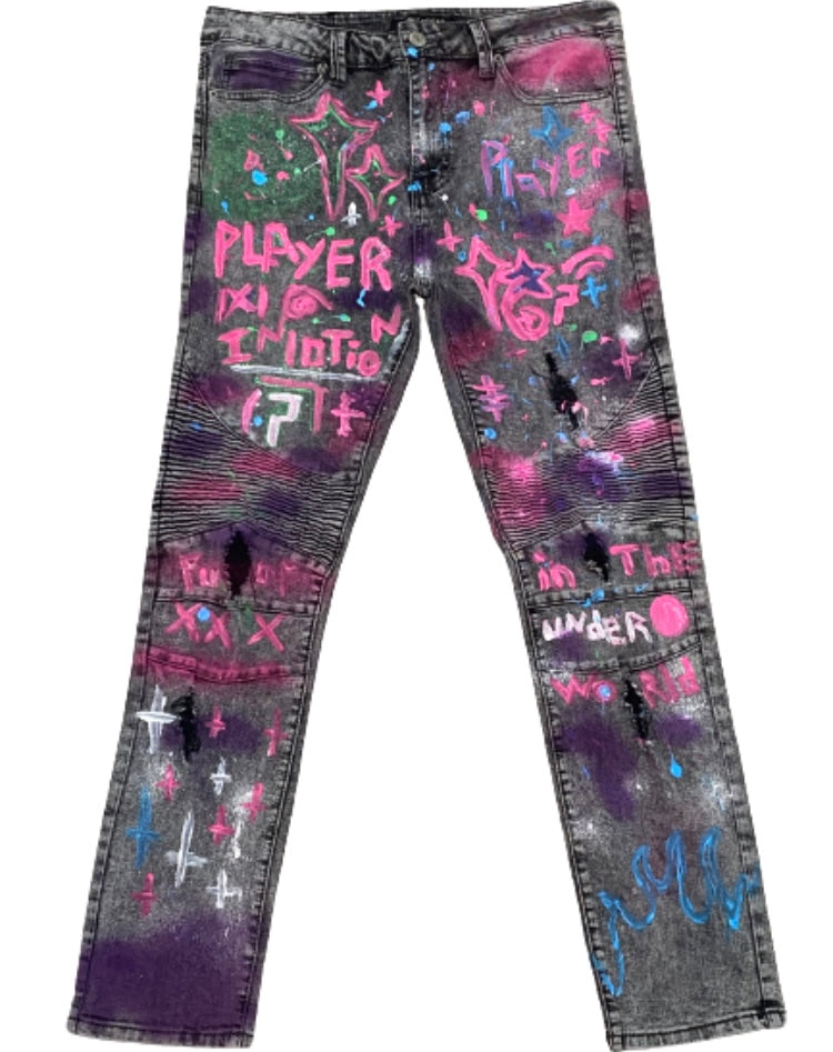 1/1 custom P galaxy denim